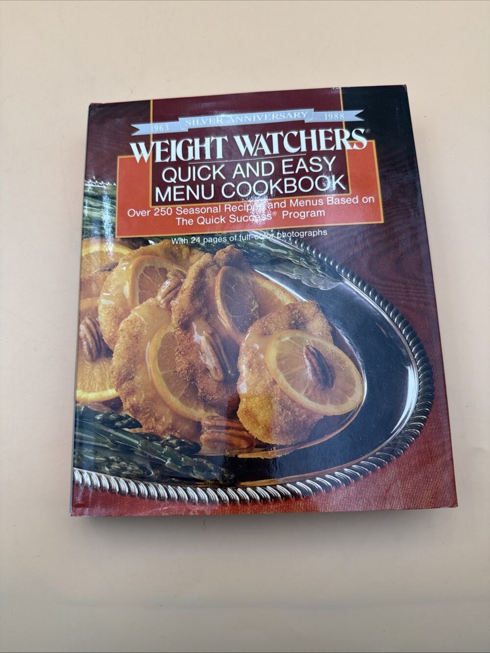 VTG 1ST Edition 1988 Weight Watchers Quick Easy Menu Cookbook Recipes Cook Book